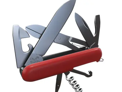 Victorinox Climber 1 3703  Open 3D model 3D model