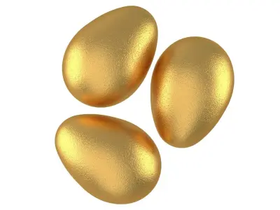Eggs Gold 3D model