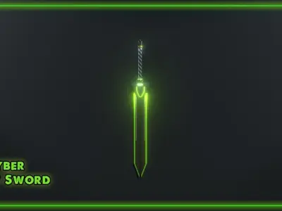 SciFi Melee Weapons Pack Low-poly 3D model