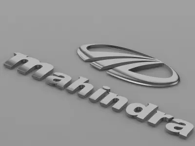 mahindra logo 3D model