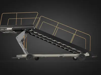 airport stairs - towable ladder  3D model