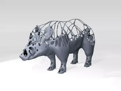 Wildboar Dust Voronoi 3D model