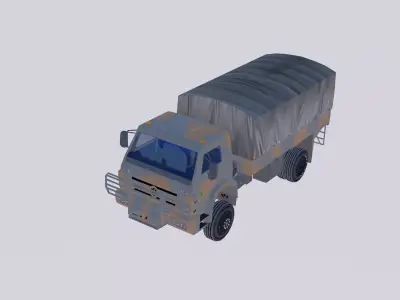 Worker 4X4 EB Low-poly 3D model