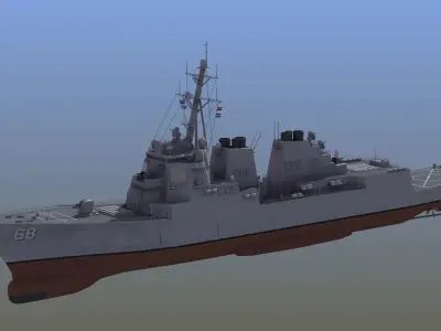 Arleigh Burke Destroyer  3D model