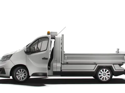 Renault Trafic Tipper HQ Interior 2023 3D model