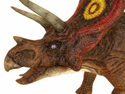 Triceratop Low-poly 3D model