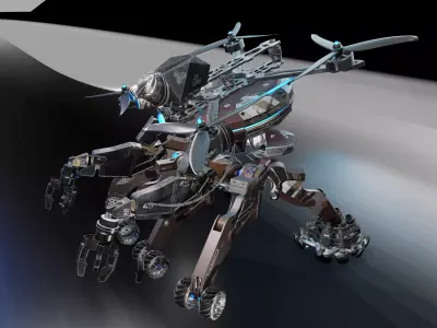 Robo Drone  Low-poly 3D model