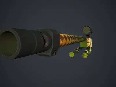 Awp Dragon Lore Low-poly 3D model