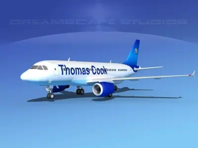 Airbus A319 Thomas Cook 3D model
