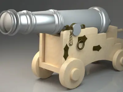 3D Naval Cannon ball Antique  higth quality  3D model