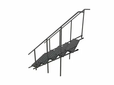 Stair Low-poly 3D model
