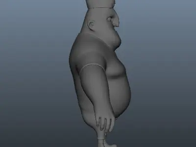  Soldier Cartoon Rigged 3D model