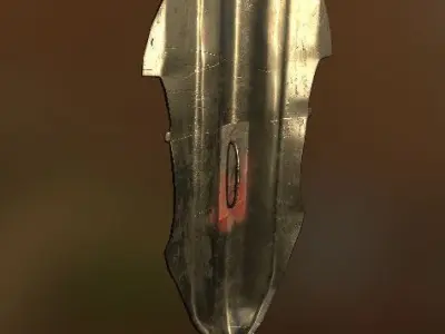 Fantasy Realistic Shield 1 Low-poly 3D model