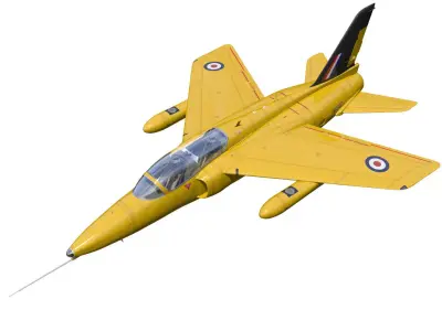 Folland gnat T1 3D model