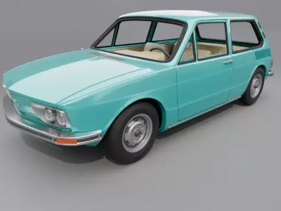 Volkswagen Brasilia 1977 3D print model