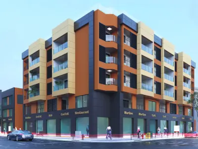 City Building Collection 3D pack Low-poly 3D model