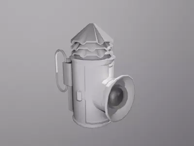 Police Lantern Low-poly 3D model