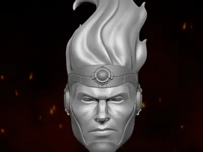 Firestorm DC Fan Art 3D printable File For Action Figures 3D print model