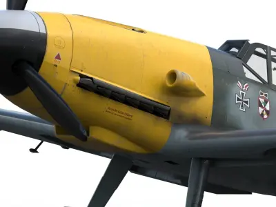 Bf 109 f-2  Messerschmitt  3D model