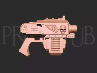 Space Marine Bolt Pistol Cosplay Prop  3D print model
