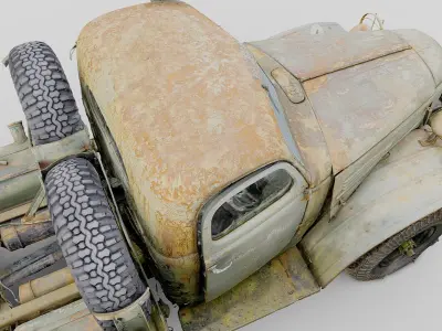 ZIL-157 Soviet multi-purpose military truck 3D model