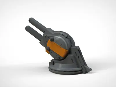 Strogg Cannon Free 3D model