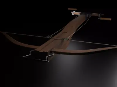 Genoese Crossbow Free low-poly 3D model