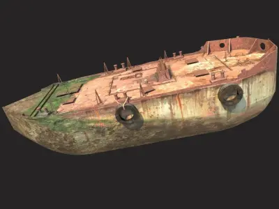 Old Ship Wreck 3D model