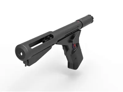 Flame pistol from the movie Logans Run 1976 3D model