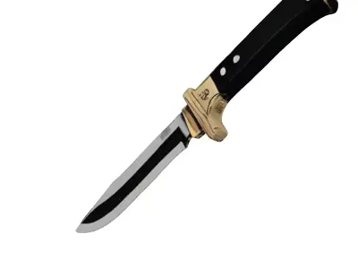 Detailed Combat Knife 3D model