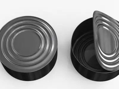 Tin Can v2 Low-poly 3D model