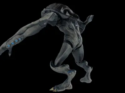 Alien Low-poly 3D model 13
