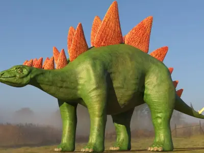 Stegosaurus Low-poly 3D model