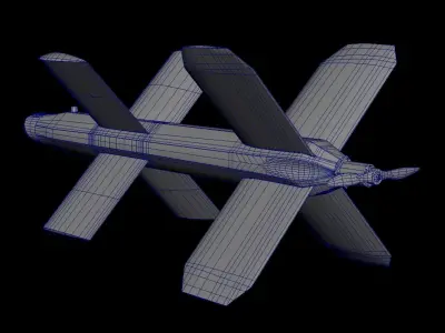 Lancet 52 - Modern Military UAV Low-poly 3D model