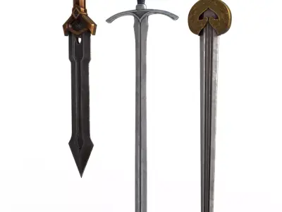 Lotr Swords 3D model