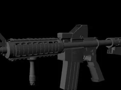 Maverick ar - rifle Free low-poly 3D model