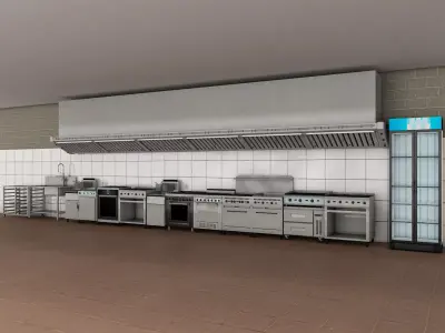 Commercial Kitchen 5 3D model