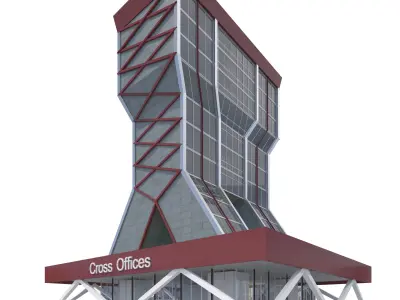 Commercial Building-019 Office Tower 3D model