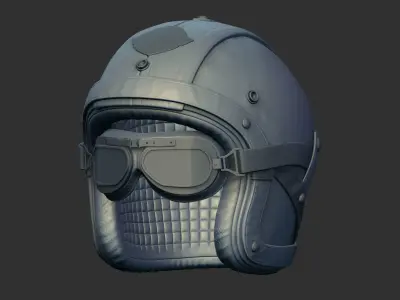 HELMET Low-poly 3D model 14