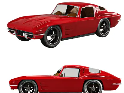 Chevrolet Corvette 1963 3D model
