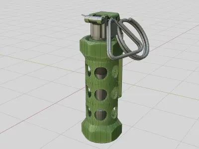 A grenade Low-poly 3D model