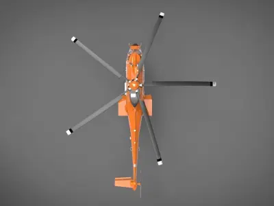 Helicopters H225 Super Puma 3D model