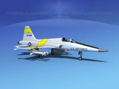 Northrop F-5E Tiger V04a USAF 3D model