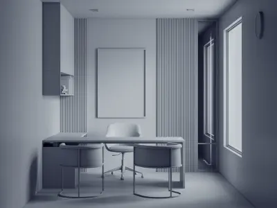 Home Office space 3D model