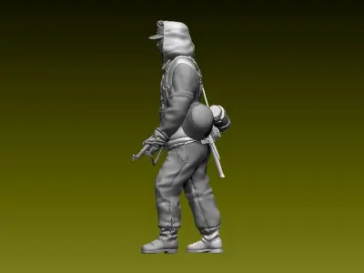German soldier 3D print model