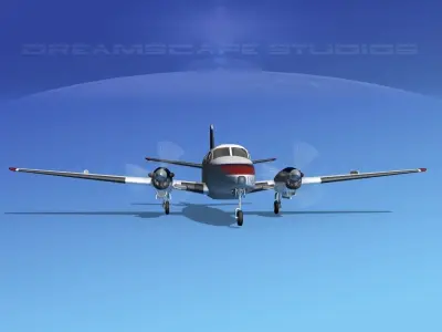 Beechcraft B99 US Air Express 3D model