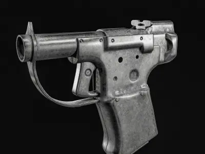 FP-45 Liberator Pistol Low-poly 3D model