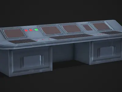 Control Panel - Low Poly Game Ready Low-poly 3D model