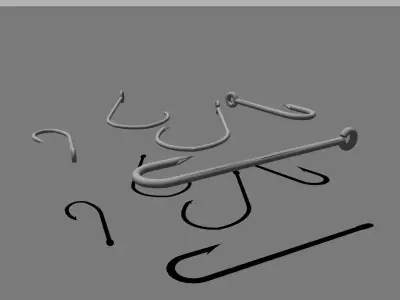 Simple Hooks Free 3D model