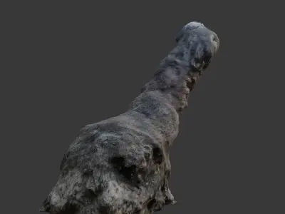 Termite Mound 3D Scan Low-poly 3D model